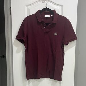 Lacoste Men's Polo Shirt - Deep Maroon
